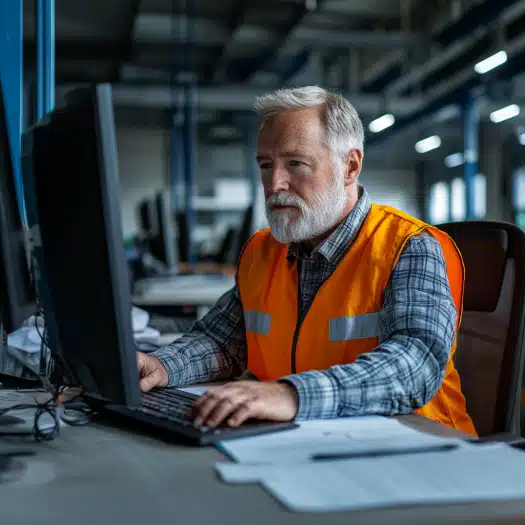 impulsmedia_mid_60_company_owner_double_checking_a_safety_train_4c0576db-7c02-4ccc-bd5e-a73a8e79526c