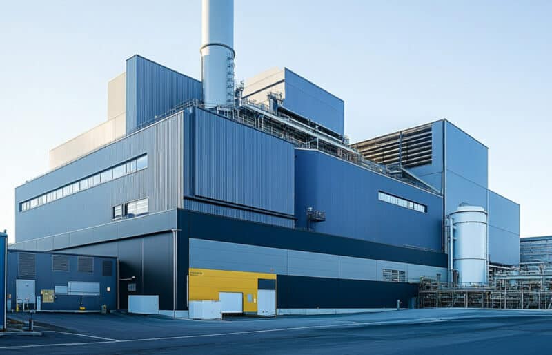 Eine Müllverbrennungsanlage in Deutschland